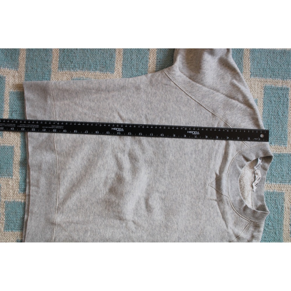Entireworld M Gray Sweatshirt Type A Version 2 Organic Cotton Raglan Crew - Picture 7 of 7